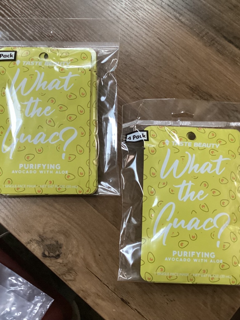 Taste Beauty What The Guac? Purifying Avocado With Aloe Face Mask Bundle 8 total